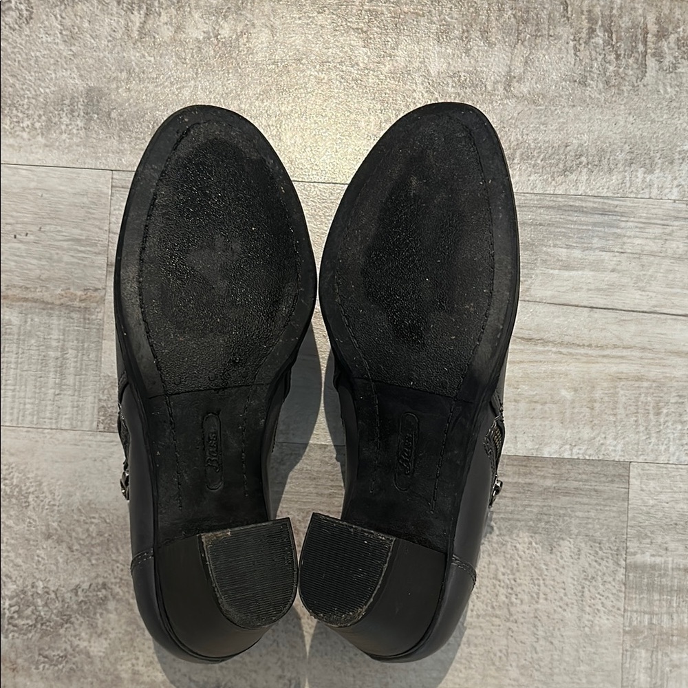 G. H. Bass Tiana charcoal gray heeled bootie Shoes with zipper size 10 - Picture 10 of 13